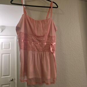 Torrid Pink Lace Chemise